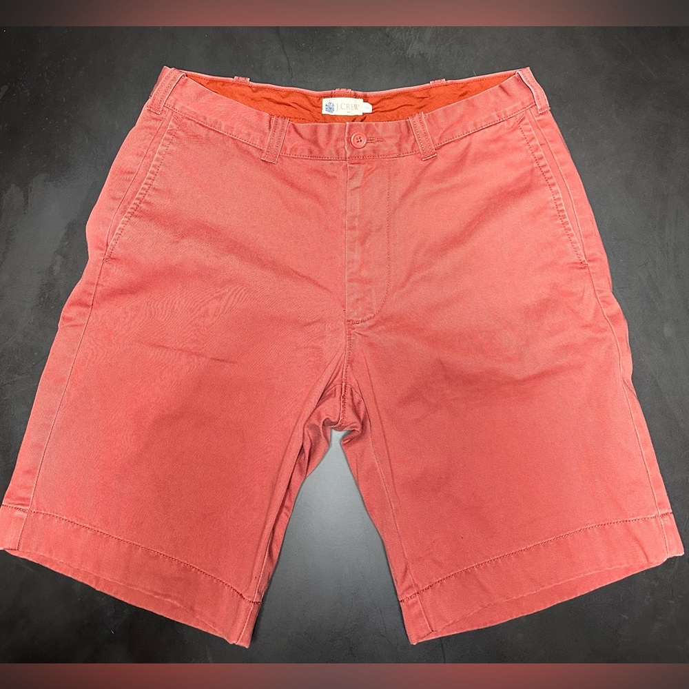 J. Crew 9" Shorts in Dusty Red